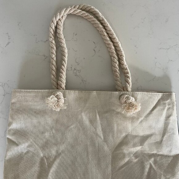 Vancouver Island Ocean Themed Spacious Utility Tote Bag w Rope Handle OS no tags - Picture 7 of 13